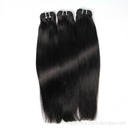 silky straight double drawn raw temple indian hair , 100% cuticle aligned raw virgin hair, double drawn hair weave distributors